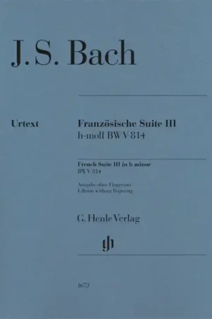 Bach J.s. Suite Francaise 3 SI Mineur Bwv 814 Piano-1 - Tout juste ajouté