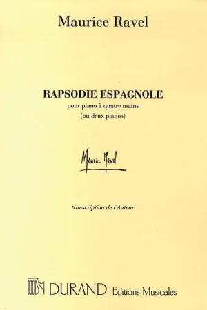 Ravel M. Rapsodie Espagnole Piano 4 Mains - Achetez maintenant