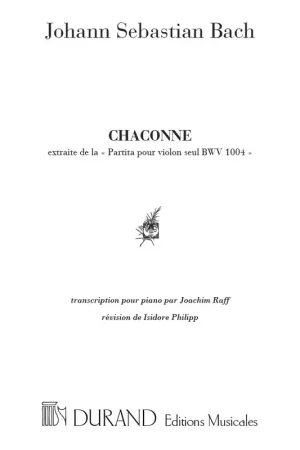 Bach J.s.chaconne Piano - Livraison express