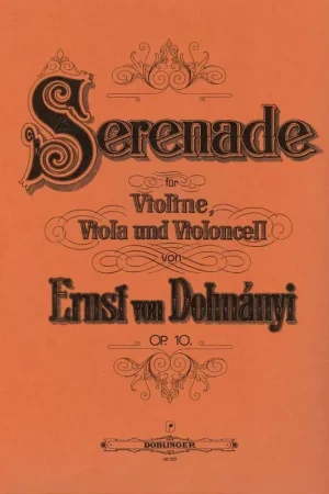 Disponible à la commande - Dohnanyi E. Serenade OP 10 Trio A Cordes