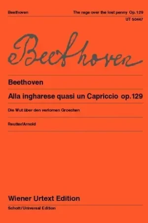 Beethoven L.v. Alla Ingharese Quasi UN Capriccio Piano-1 - Retour gratuit