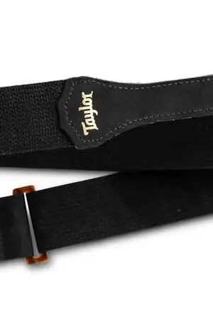 Livraison express | Sangle Taylor Mni Guitar Strap Black Cotton