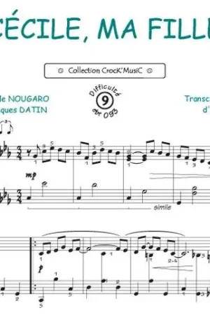 Paiement sécurisé - Cecile MA Fille Piano Paroles