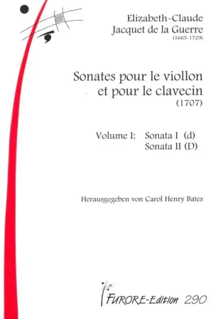 Promo exceptionnelle | Jacquet de la Guerre E. Sonates Vol 1 Violon (1707)