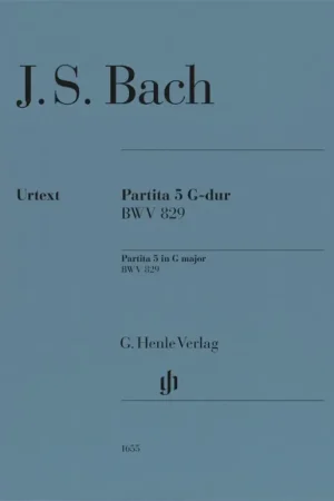Bach J.s. Partita N°5 Sol Majeur Bwv 829 Piano - Prix bas