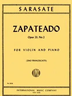 Sarasate P. Zapateado OP 23 N°2 Violon - Prix spécial
