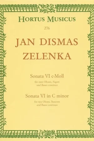 Zelenska Sonata VI C Moll Hautbois, Basson et Piano - Coup de cœur