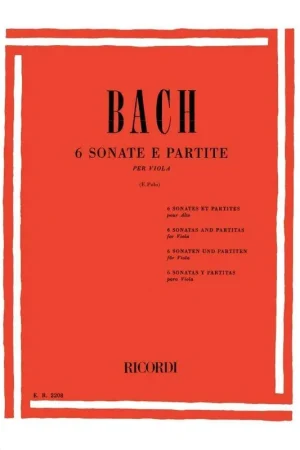 Bach J.s. Sonates et Partitas Alto-2 - À ne pas manquer