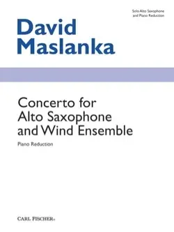 Nouveauté - Maslanka D. Concerto Alto Saxophone And Wind Ensemble