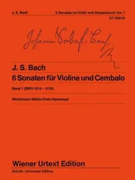 Bach J.s. Sonates 1 - 3 Violon-2 - Commandez dès aujourd'hui
