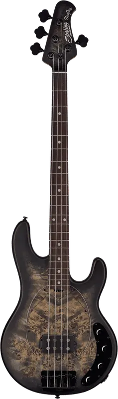 Sterling BY Music Man RAY34PB-TBKS-R2 STINGRAY34 Transparent Black Satin | Économisez maintenant