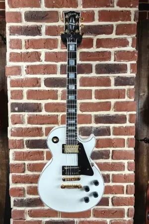 Stock limité | Gibson Les Paul Custom Alpine White Gold Hardware