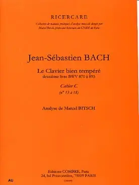 Bitsch M. Analyse DU Clavecin Bien Tempere de J.s. Bach Vol C - Coup de cœur des clients