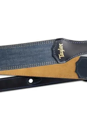 Super prix - Sangle Taylor Blue Denim 2" Navy Edge Gold Logo