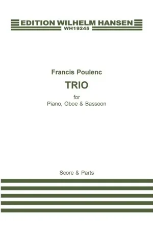 Prix promo | Poulenc F. Trio Hautbois, Basson et Piano
