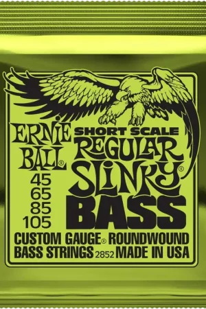 Jeu de Cordes Basse Ernie Ball 2852 Regular Slinky Short Scale 45-105 | Qualité supérieure