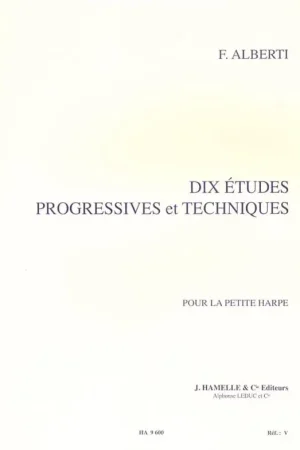 Direct fabricant - Alberti F. Etudes en Forme D'exercices Harpe Celtique