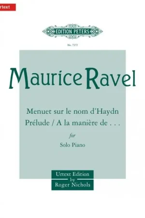 Ravel M. Menuet Sur Haydn - Prelude - A la Maniere De... Piano - Réduction