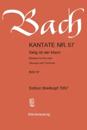 Bach J.s. Cantate Bwv 57 Chant Piano - Direct usine