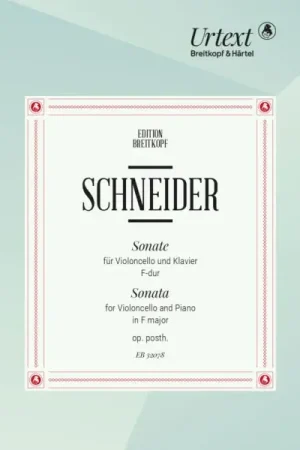 Best-seller - Schneider F. Sonate FA Majeur Violoncelle