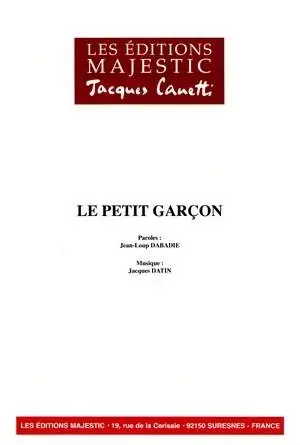 Disponible maintenant - le Petit Garcon Pvg