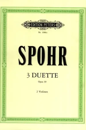 Spohr L. 3 Duos OP 39 Violons - Achetez en ligne