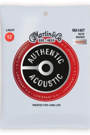 Se termine bientôt - Jeu de Cordes Acoustique Martin MA140T Treated 80/20 Bronze Light 12/54