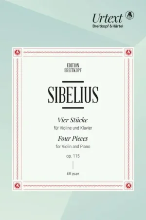 Sibelius J. Four Pieces OP 115 Violon | Commandez maintenant