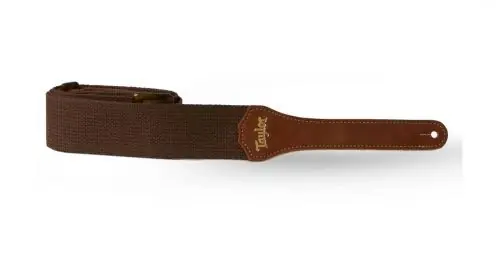 Sangle Taylor Guitars Strap Chocolate Brown Cotton 2" - Nouveau au catalogue