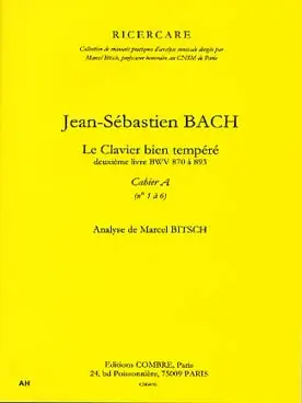 Bitsch M. Analyse DU Clavecin Bien Tempere de J.s. Bach Vol A - Cette semaine uniquement