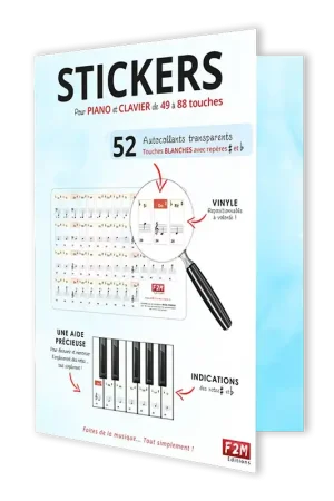 Stickers Pour Touche de Piano - Fin de série