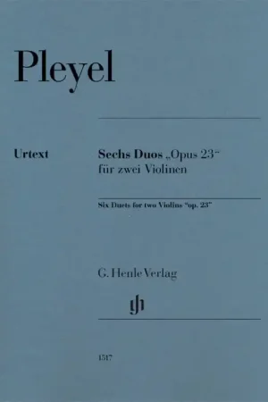 Stock presque épuisé | Pleyel I. 6 Duets OP 23 2 Violons