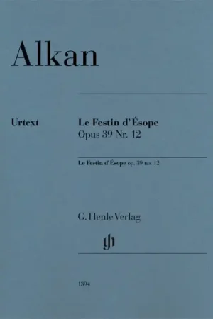 Alkan Ch. le Festin D'esope OP 39 N°2 Piano - Disponible maintenant