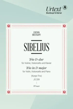 Sibelius J. Trio RE Majeur Violon, Violoncelle et Piano - Super offre