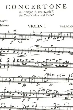 Plus que quelques jours | Mozart W.a. Concertone C Major K 190 Violons