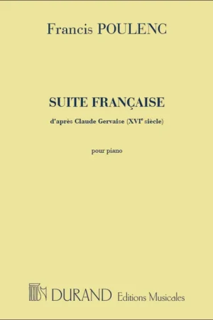 Très apprécié des clients | Poulenc F. Suite Francaise Piano
