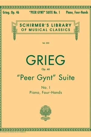 Grieg E. Peer Gynt Suite N°2 OP 55 Piano 4 Mains | Nouveau au catalogue
