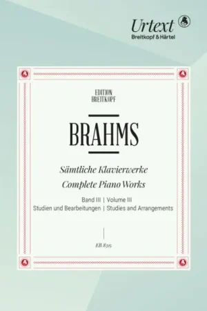 Brahms J. Complete Piano Works Vol 3 - Nouveau