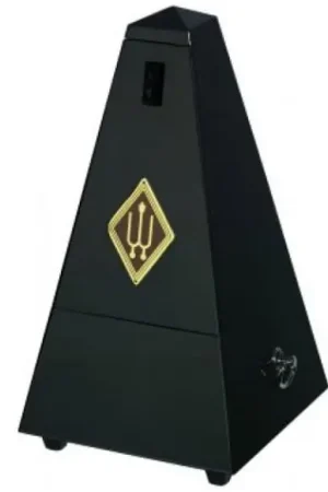 Metronome Wittner en Bois Noir Brillant Avec Sonnerie - Retour gratuit