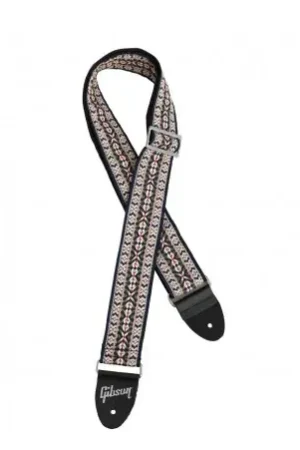 Excellente qualité - Sangle Gibson ASRET-GREEN The Retro Green Guitar Strap
