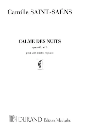 Coup de cœur des clients | SAINT-SAENS C. Calme Des Nuits OP 68 N°1 Choeur