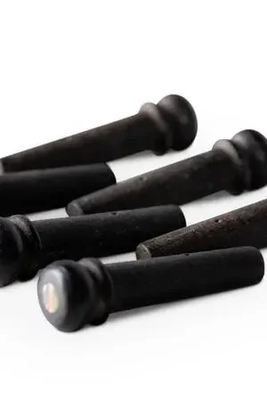 Nouveau produit - Taylor Bridge Pins Ebony With Abalone Dots