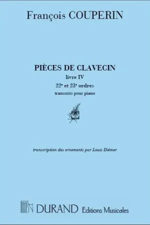 Couperin F. Pieces de Clavecin Livre IV-2 Clavecin | Paiement sécurisé