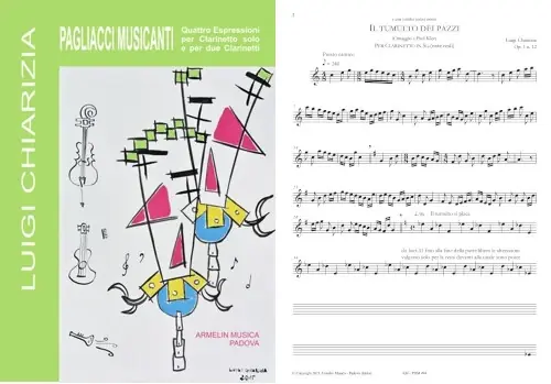 Coup de cœur des clients | Chiarizia L. Clowns Musicaux Clarinette Seule et 2 Clarinettes