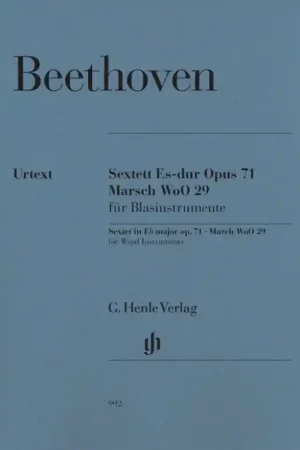 Beethoven L.v. Sextuor OP 71 et Marche Woo 29 2 Clarinettes 2 Cors 2 Bassons | Petit prix