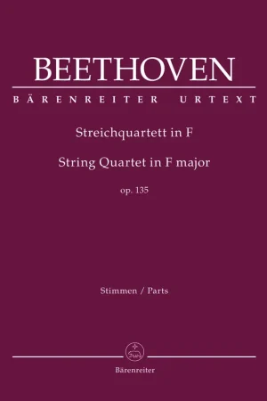 Stock presque épuisé - Beethoven L.v. Quatuor A Cordes OP 135