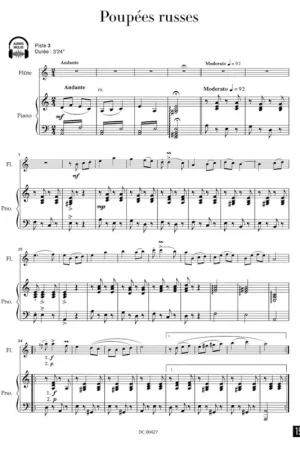 Qualité supérieure | Muller - Arnaudet S. Escapade Musicale Flute