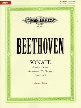 Beethoven L. Sonate N°17 OP 31 N°2 Piano | Prix exceptionnel