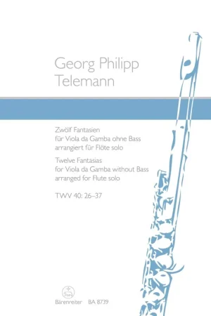Telemann G.p. 12 Fantaisies Flute Solo - Coup de cœur