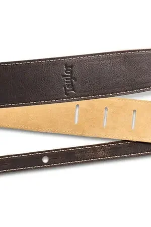 Nouveau chez nous | Sangle Taylor 2.5" Leather Guitar Strap Suede Back Chocolate Brown